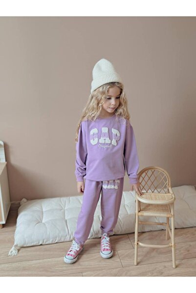 Jolly Kids Set de iarnă pentru fete cu dungi Swea tricou