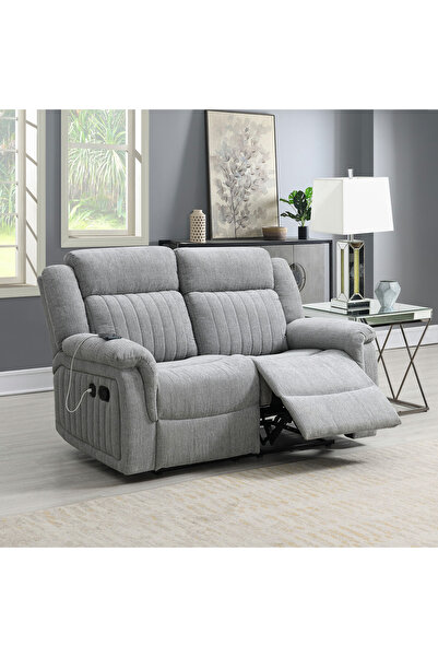 Home Box أريكة استرخاء قماشية ثنائية المقاعد من طراز P-Griffen مزودة بمنفذ US...