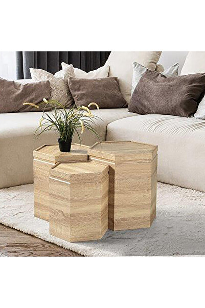 Generic مجموعة طاولات كيتون - مجموعة من 3 قطع