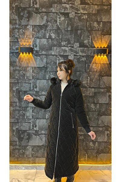 Karadağ MODA NUR KAPŞONLU KAPİTONE MONT