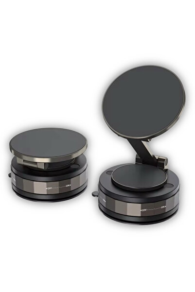 KariVla Suport auto magnetic pentru telefon, cu vacuum electric, pliabil pe 3...
