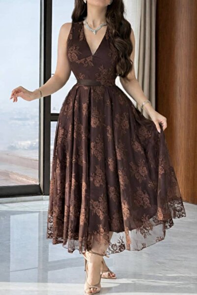 Al-Hanouf Fashion lace evening dress