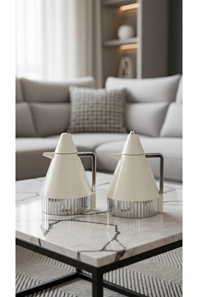 Generic A stylish and modern 1-liter tea and coffee thermos set