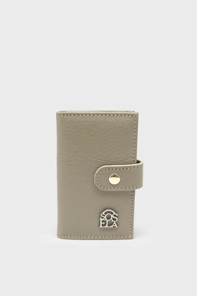 SOSELA Unisex Card Holder Beige Ssl-1029
