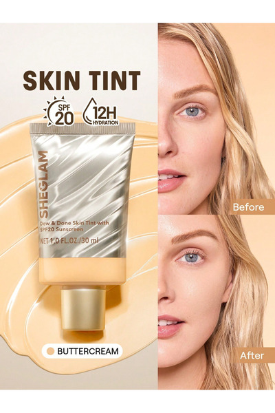SHEGLAM Dew & Done Skin Tint SPF20 – Buttercream - ( Açık Bej )