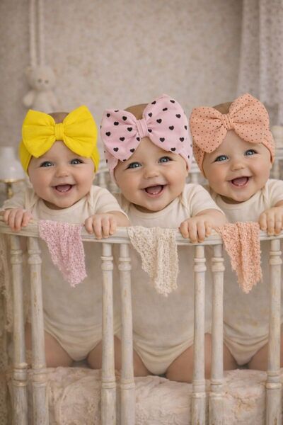 Arin Baby 3 قطع من ربطات الشعر الأنيقة للفتيات الصغيرات/ربطة شعر للفتيات الصغ...
