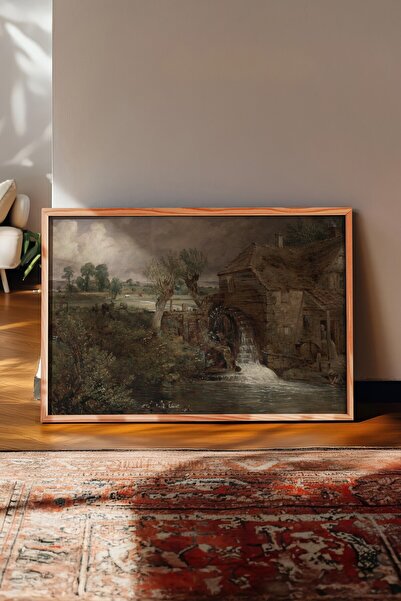 Postifull Vintage slika, poster u drvenom okviru, vintage zidni dekor