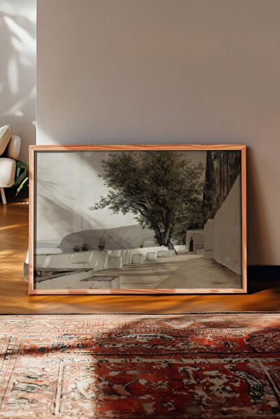 Postifull Tablou vintage, poster cu rama din lemn, decor de perete vintage