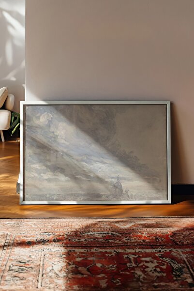 Postifull Vintage slika, poster u beloj ramovini, vintage zidni dekor