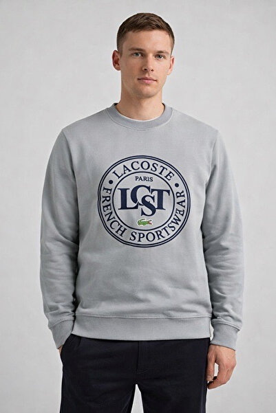Lacoste Mens Printed Cotton Fleece sweatshirt