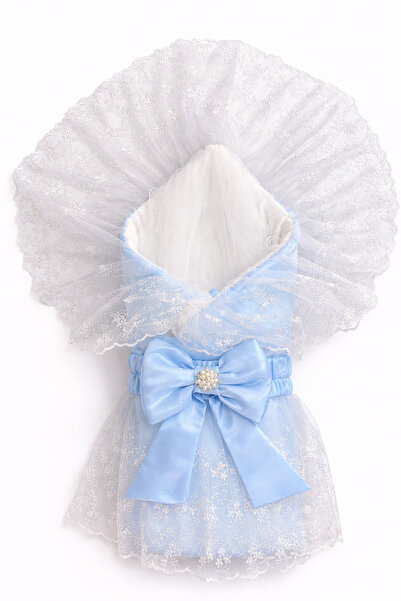 Rain Baby قماط للأطفال مع فيونكة ودانتيل