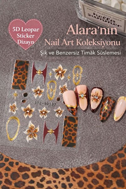 alaraycosmetics Alara’nın Nail Art Koleksiyonundan 5 Boyutlu Özel Tasarım Leo...