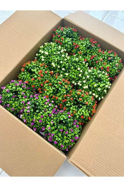 FB Cup Set of 12 Cobalt Artificial Flowers and Plants - Cafe Restaurant Table...