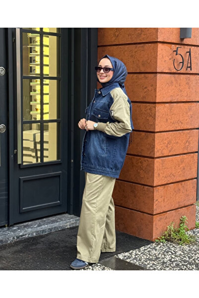 OMELYA Khaki Denim Suit