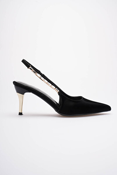 AYS SHOES Premium Εισαγόμενα Γυναικεία Παπούτσια Βραδινής Ένδυσης με Χρυσό Τα...