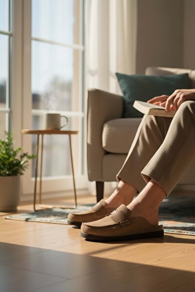 Konfores 2235 Inner and Outer Genuine Suede Leather Full Orthopedic Top Quali...