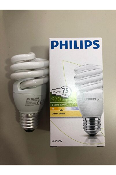 Philips 6 ADET 15W=75W 970 LÜMEN SARI E27 TASARRUFLU LAMBA