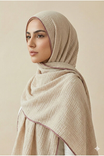 Aksuipek Doğal Dokulu Müslin Şal – Hafif ve Nefes Alan
