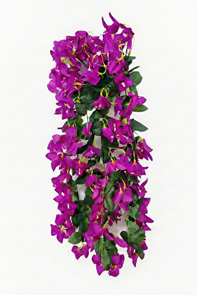 ALSHOP Lüks Begonvil Yapay Çiçek Sarkan Sarmaşık Çiçeği Mor