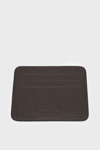 kanuga Yasemin Bag Unisex Leather Card Holder Dark Brown Ysmn0018