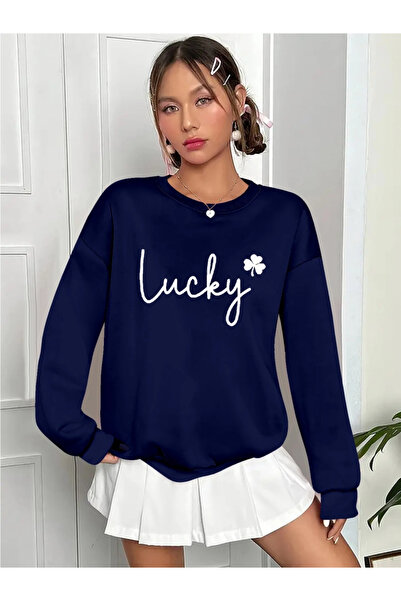 nedo7    Women's Long Sleeve Crew Neck Viscose Two Thread Blouse