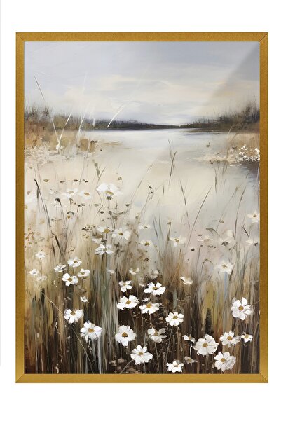 Postifull Tablou vintage, poster cu rama aurie, decor de perete vintage