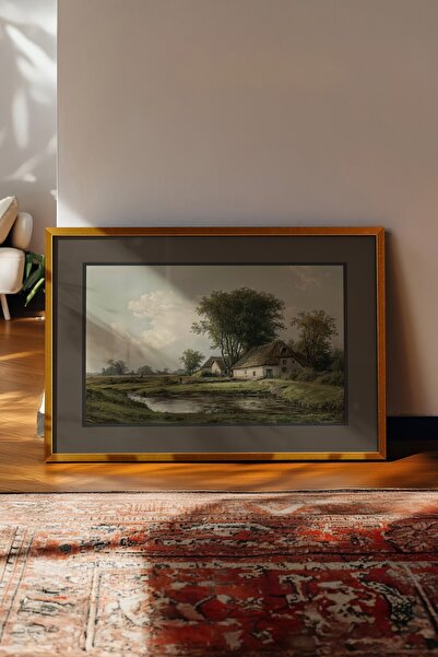 Postifull Vintage Painting, Gold Framed Poster, Vintage Wall Decor