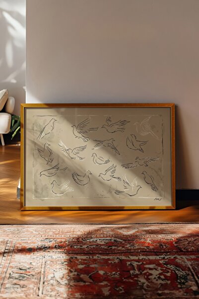 Postifull Vintage Painting, Gold Framed Poster, Vintage Wall Decor