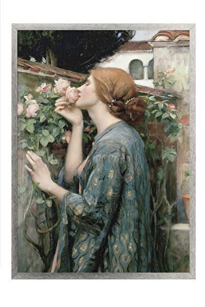 Postifull Vintage slika, poster u srebrnoj ramovani, vintage zidni dekor