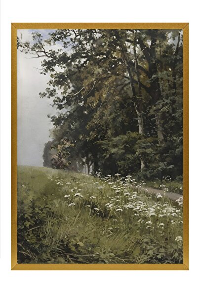 Postifull Tablou vintage, poster cu rama aurie, decor de perete vintage