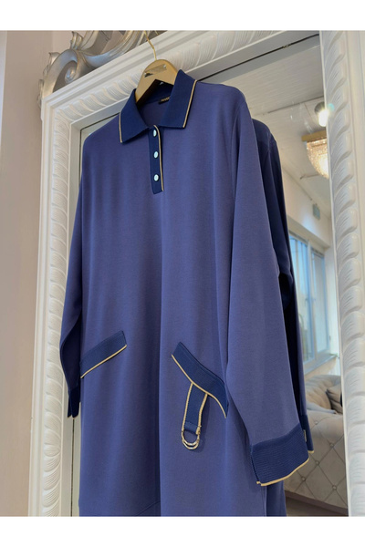 Invee İki İplik Tunik - İndigo