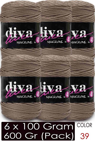 Diva İplik Diva Macrame Cord Thick (No:4) 39 (Pack of 6)