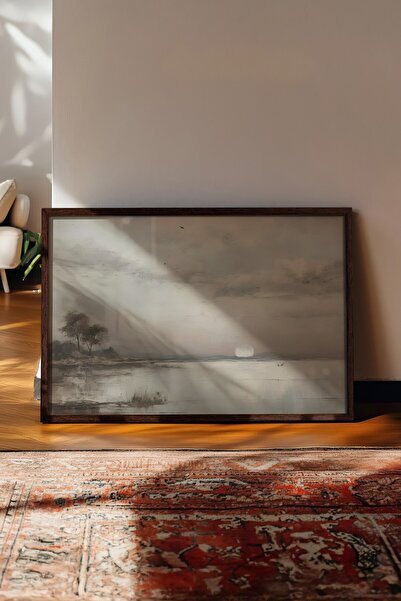 Postifull Vintage slika, poster u smeđoj ramovani, vintage zidni dekor