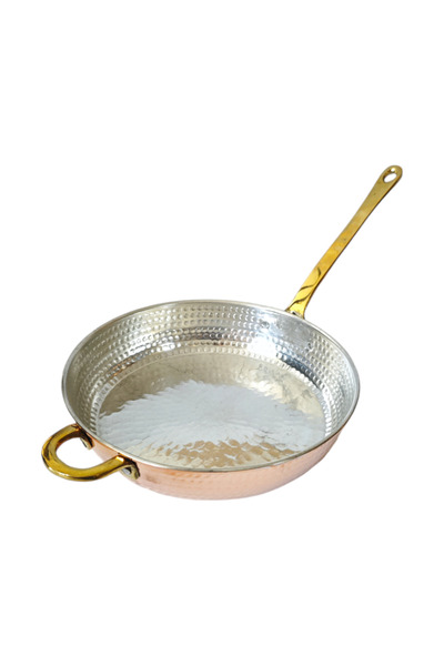 modabakir مقلاة صلصة نحاسية بمقبض واحد 22 سم