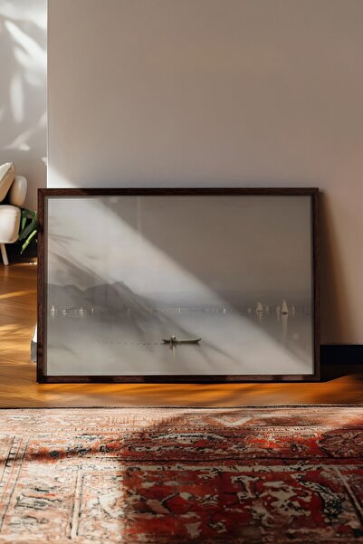 Postifull Vintage slika, poster u smeđoj ramovani, vintage zidni dekor