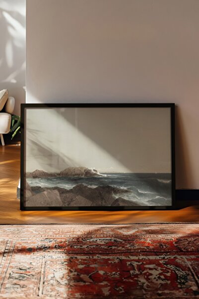 Postifull Tablou vintage, poster cu cadru negru, decor de perete vintage