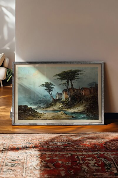 Postifull Vintage slika, poster u srebrnoj ramovani, vintage zidni dekor