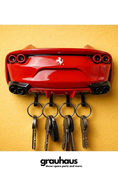 GRAUHAUS Ferrari 812 Spor Araba Tasarımlı Duvar Anahtarlığı Modern Ev & Ofis ...