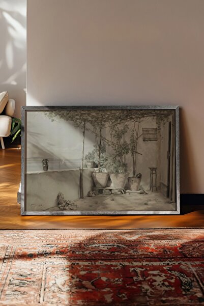 Postifull Vintage slika, poster u srebrnoj ramovani, vintage zidni dekor