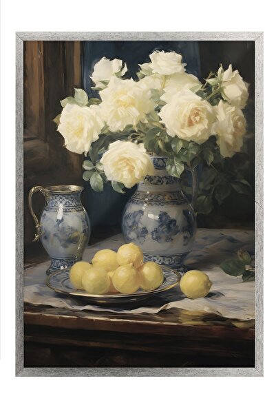 Postifull Vintage slika, poster u srebrnoj ramovani, vintage zidni dekor