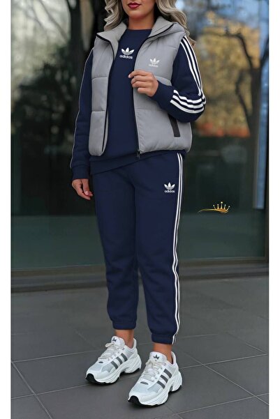 URBANOVA Vest, pants and blouse 3-piece set