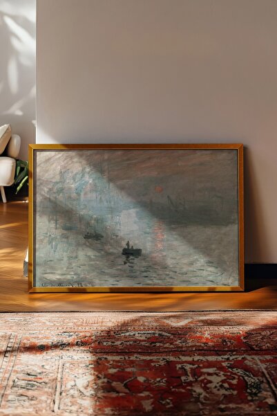 Postifull Tablou vintage, poster cu rama aurie, decor de perete vintage