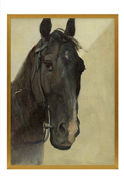 Postifull Tablou vintage, poster cu rama aurie, decor de perete vintage