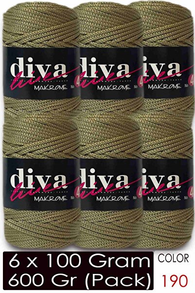 Diva İplik Diva Macrame Cord Thick (No:4) 190 (Pack of 6)