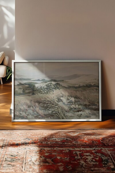 Postifull Tablou vintage, poster cu rama alba, decor de perete vintage