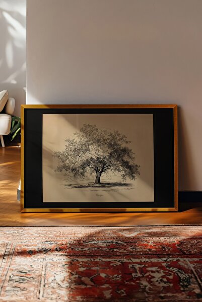 Postifull Vintage slika, poster sa zlatnim okvirom, vintage zidni dekor