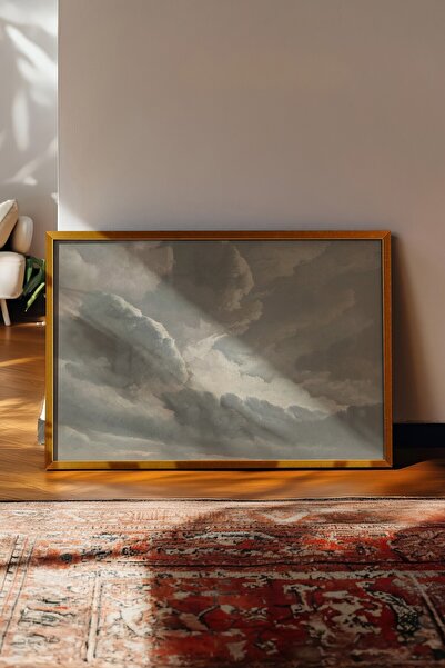 Postifull Tablou vintage, poster cu rama aurie, decor de perete vintage