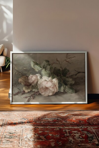 Postifull Vintage ζωγραφική, αφίσα με λευκό πλαίσιο, vintage διακόσμηση τοίχου