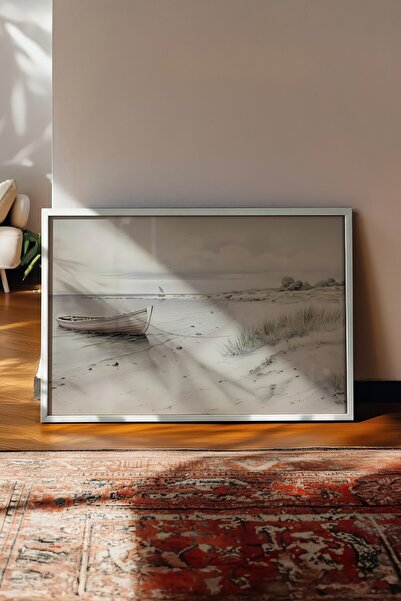 Postifull Tablou vintage, poster cu rama alba, decor de perete vintage