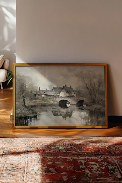 Postifull Vintage slika, poster sa zlatnim okvirom, vintage zidni dekor